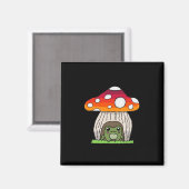 Goblincore Frog Classic Retro Appeal Magnet (Vorderseite/Rückseite)