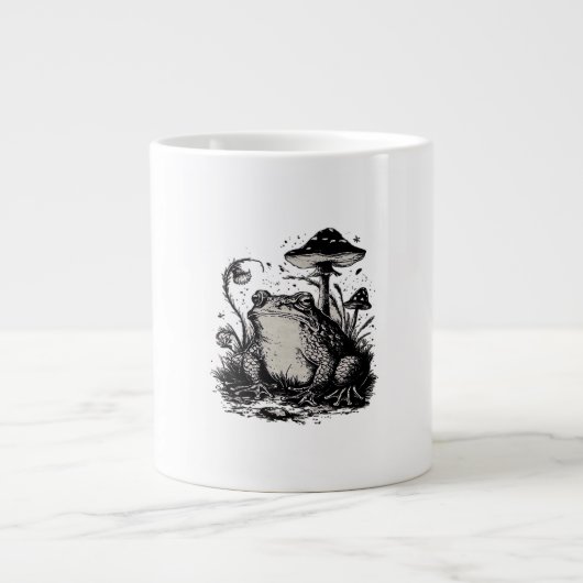 Goblincore Frog Minimal Classic Design Jumbo-Tasse (Vorderseite)