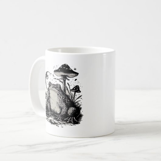 Goblincore Frog Minimal Classic Design Kaffeetasse (Vorderseite Links)