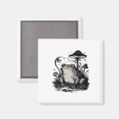 Goblincore Frog Minimal Classic Design Magnet (Vorderseite/Rückseite)