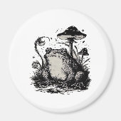 Goblincore Frog Minimal Classic Design Magnet (Vorne)