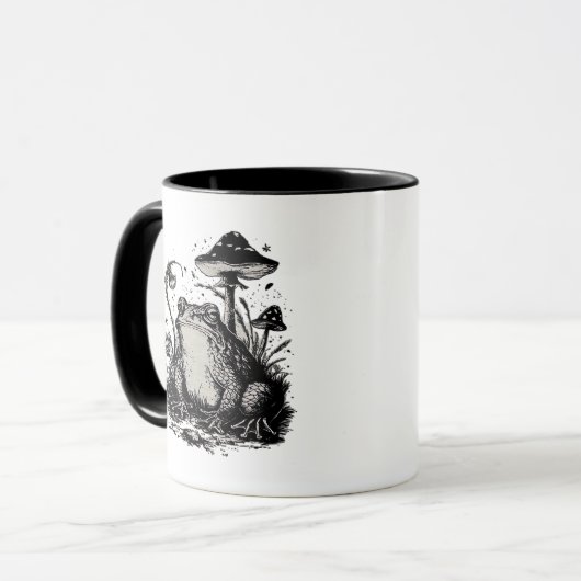 Goblincore Frog Minimal Classic Design Tasse (Vorderseite Links)
