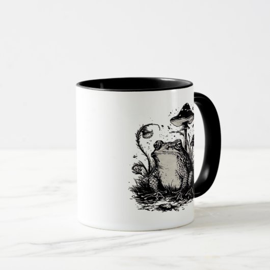 Goblincore Frog Minimal Classic Design Tasse (VorderseiteRechts)