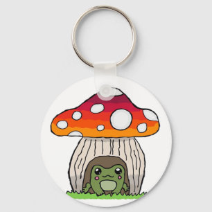 Goblincore-Frosch klassische Retro-Ausstrahlung Schlüsselanhänger