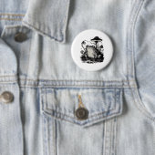 Goblincore-Frosch-Minimal-Klassiker-Design Button (Beispiel)