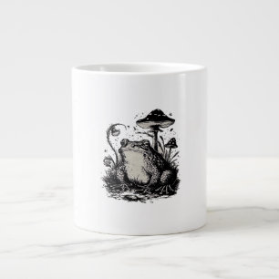 Goblincore-Frosch-Minimal-Klassiker-Design Jumbo-Tasse