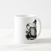 Goblincore-Frosch-Minimal-Klassiker-Design Kaffeetasse (VorderseiteRechts)