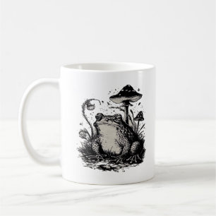 Goblincore-Frosch-Minimal-Klassiker-Design Kaffeetasse
