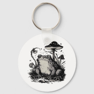Goblincore-Frosch-Minimal-Klassiker-Design Schlüsselanhänger