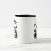 Goblincore-Frosch-Minimal-Klassiker-Design Tasse (Zentrum)