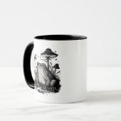 Goblincore-Frosch-Minimal-Klassiker-Design Tasse (Vorderseite Links)