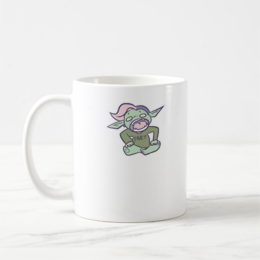Goblincore Furz Goblin Klassiker Kaffeetasse (Links)