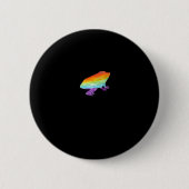 Goblincore Gay Frog Classic Style Button (Vorderseite)