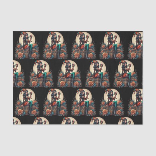 Goblincore Gothic Fairy Fantasy Hallowmas Seidenpapier (Vorderseite)