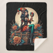 Goblincore Gothic Fairy Fantasy Hallowmas Sherpadecke (Vorderseite)