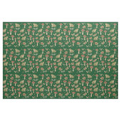 Goblincore Mushroom Frog Snail Dragonfly Pattern Stoff (Fat Quarter (45,7 x 55,9 cm))