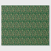Goblincore-Pilz-Frosch-Schnecke-Libellen-Muster Geschenkpapier (Flach)
