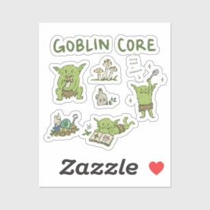 Goblincore Pilz-Trinket-Sammler Aufkleber