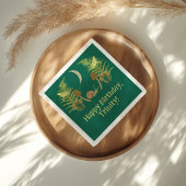 Goblincore Schnecke und Pilze Personalisiert Serviette