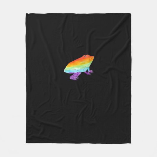 Goblincore Schwuler Frosch Klassischer Stil Fleecedecke (Vorderseite)