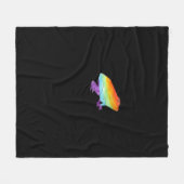 Goblincore Schwuler Frosch Klassischer Stil Fleecedecke (Vorderseite (Horizontal))