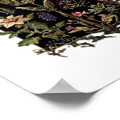 Goblincore Victorian Witch Herbs Classic Poster (Ecke)