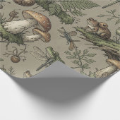 Goblincore-Waldverpackung Geschenkpapier (Ecke)