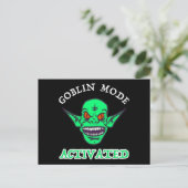 Goblinmodus aktiviert postkarte (Stehend Vorderseite)