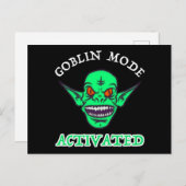 Goblinmodus aktiviert postkarte (Vorne/Hinten)