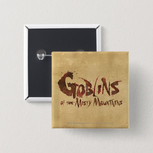 Goblins der Misty Mountains Button (Vorne & Hinten)