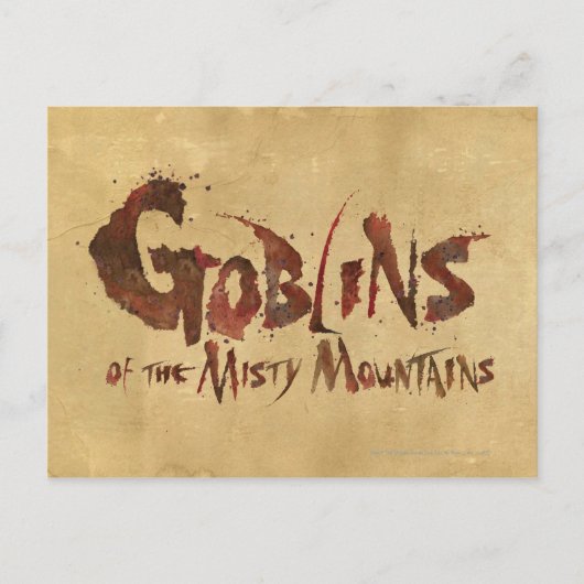 Goblins der Misty Mountains Postkarte (Vorderseite)