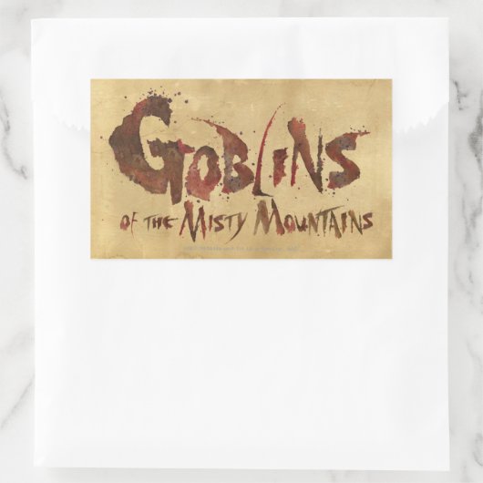 Goblins der Misty Mountains Rechteckiger Aufkleber (Tasche)