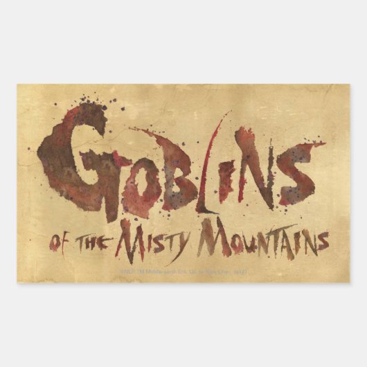 Goblins der Misty Mountains Rechteckiger Aufkleber (Vorderseite)