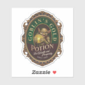 Goblins Gold-Potion-Label-Aufkleber Aufkleber (Blatt)