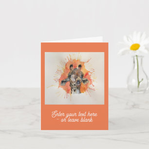 Gobsmackte Giraffenkarte Karte