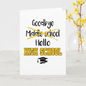 Gobye Middle School Abschluss School High School Karte (Gelbe Blume)