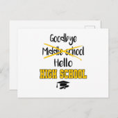 Gobye Middle School Abschluss School High School Postkarte (Vorne/Hinten)