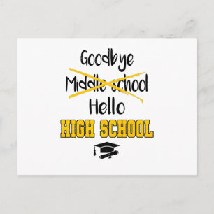 Gobye Middle School Abschluss School High School Postkarte