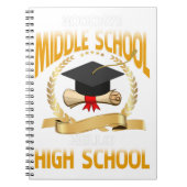Gobye Middle School Hello High School Notizblock (Vorderseite)