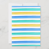 Gobye School Hello Pool Party Einladung (Rückseite)