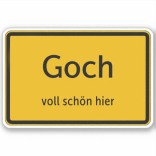 Goch Aufkleber Sticker Autoaufkleber