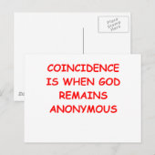 GOD4 POSTKARTE (Vorne/Hinten)