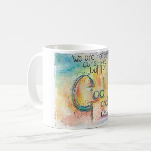 God and Country Kaffeetasse (Vorderseite Links)