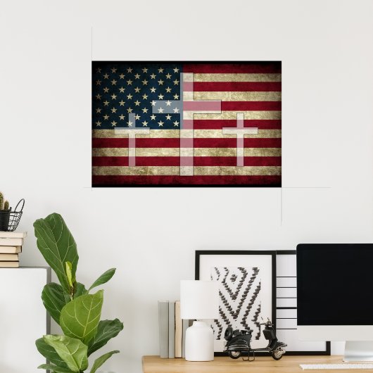 God and Country Poster (Heimbüro)