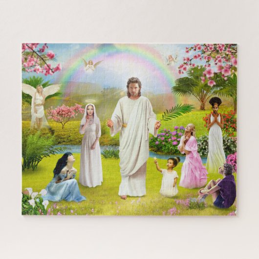 God Angel auftauchen von Jesus Christus Bible Ange Puzzle (Horizontal)