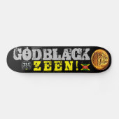 GOD BLACK ZEEN Skateboard (Horizontal)