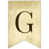 God Bless 6 Letters 2 Crosses Parchment Religious  Wimpelkette (Erste Fahne)