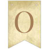 God Bless 7 Letters Brown Parchment Confirmation Wimpelkette (Dritte Fahne)