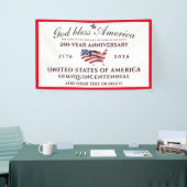 God Bless America 250 Semiquincentennial Red Banner (Messeveranstaltung)