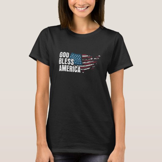 God Bless America - 4th Of July Independence Day T-Shirt (Vorderseite)